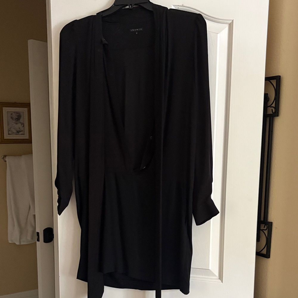 Theory Black Knit Top